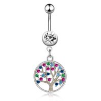 1 Piece Fashion Star Heart Shape Butterfly Stainless Steel Inlay Zircon Belly Ring sku image 57