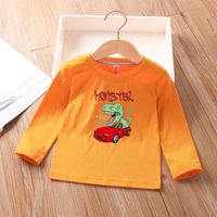 Cute Dinosaur Car 100% Cotton T-shirts & Shirts main image 4