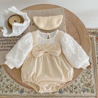 Cute Bow Knot 100% Cotton Baby Rompers main image 1