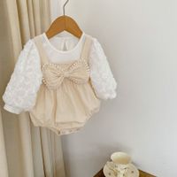 Cute Bow Knot 100% Cotton Baby Rompers main image 3