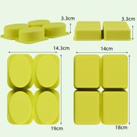 Fashion Solid Color Silica Gel Kitchen Molds main image 5
