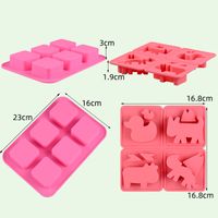 Fashion Solid Color Silica Gel Kitchen Molds main image 4