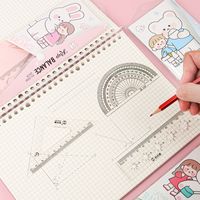 Cute Cartoon Ruler Sets Triangle Ruler Protractor Ruler Student Stationery  Wholesale main image 2