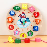 Children's Eight-tone Percussion Piano Threading Clock Rainbow Tower Baby Educational Toys Wholesale main image 3