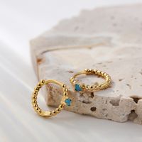 Fashion Geometric Alloy Inlay Turquoise Women's Earrings 1 Pair main image 4