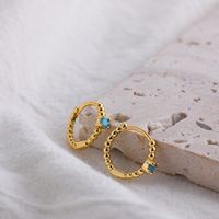 Fashion Geometric Alloy Inlay Turquoise Women's Earrings 1 Pair main image 3