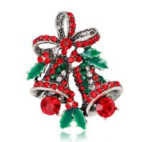 Moda Árbol De Navidad Estrella Forma De Corazón Aleación Enchapado Diamantes De Imitación Mujeres Broches sku image 15