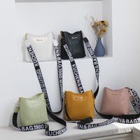 Women's Small Pu Leather Fashion Bucket Bag sku image 1