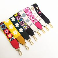 New Colorful Flowers Hand Strap Wrist Strap Decorative Band Accessory Strap Short Hand Bag Small Bag Clutch Belt main image 5