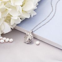Einfacher Stil Tier Legierung Inlay Künstliche Perlen Frau Halskette Mit Anhänger 1 Stück sku image 3
