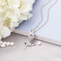 Simple Style Animal Alloy Inlay Artificial Pearls Women's Pendant Necklace 1 Piece sku image 7
