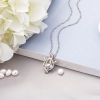 Simple Style Animal Alloy Inlay Artificial Pearls Women's Pendant Necklace 1 Piece sku image 8
