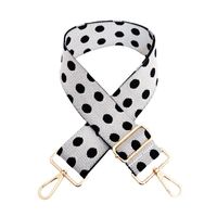 New Color Polka Dot Wide Shoulder Strap Adjustable One-shoulder Crossboby Bag Accessories Long Strap Burden Reduction Replacement Purse Chain sku image 9