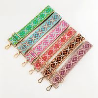 New Color Ethnic Style Jacquard Wide Shoulder Strap Shoulder Messenger Bag Accessory Strap Burden Reduction Long Strap Thickened Bag Strap main image 3