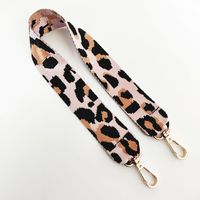 New Color Leopard Print Wide Shoulder Strap Unadjustable One-shoulder Crossboby Bag Long Strap Handbag Strap Accessory Strap sku image 2