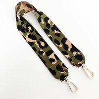 New Color Leopard Print Wide Shoulder Strap Unadjustable One-shoulder Crossboby Bag Long Strap Handbag Strap Accessory Strap sku image 10