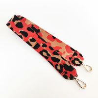 New Color Leopard Print Wide Shoulder Strap Unadjustable One-shoulder Crossboby Bag Long Strap Handbag Strap Accessory Strap sku image 14