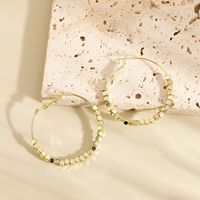 Fashion Solid Color Alloy Gold Plated Plating Women's Hoop Earrings 1 Pair main image 2