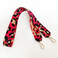 New Color Leopard Print Wide Shoulder Strap Unadjustable One-shoulder Crossboby Bag Long Strap Handbag Strap Accessory Strap sku image 11