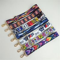 New Ethnic Style Colorful Wide Shoulder Straps Colorful Strap Adjustable Shoulder Crossbody Bag Long Strap Accessory Bag Straps main image 3