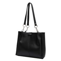 Women's Summer Spring Pu Leather Geometric Fashion Square Zipper Tote Bag sku image 3