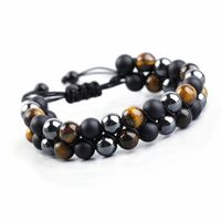 Retro Color Block Haematite Bracelets 1 Piece sku image 3