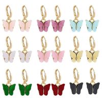 Fashion Butterfly Arylic Plating Women's Earrings 1 Pair sku image 20