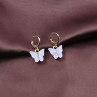 Fashion Butterfly Arylic Plating Women's Earrings 1 Pair sku image 12