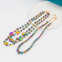 Fashion Geometric Beaded Artificial Crystal Gold Plated Women's Necklace 1 Piece main image 2