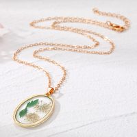 Casual Flower Alloy Resin Women's Pendant Necklace 1 Piece main image 4