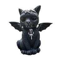 New Creative Halloween Magic Cat Resin Craft Ornament Halloween Gift Decorations sku image 3