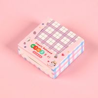 Cute Plaid Striped Note Box Note Paper Non-adhesive Notepad sku image 3