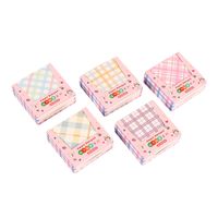 Cute Plaid Striped Note Box Note Paper Non-adhesive Notepad main image 3