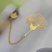 Fashion Brass Vein Gift Hollow Tassel Bookmark sku image 13