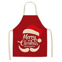 Christmas Cute Cartoon Polyester Apron 1 Piece main image 3