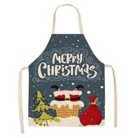 Christmas Cute Cartoon Polyester Apron 1 Piece main image 5