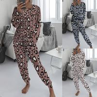 Women's Fashion Leopard Acrylic Printing Pants Sets main image 1