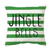 Moda Árbol De Navidad Papá Noel Alce Poliéster Fundas De Almohada sku image 24