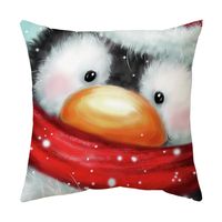 Moda Árbol De Navidad Papá Noel Alce Poliéster Fundas De Almohada sku image 25