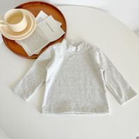 Einfacher Stil Einfarbig Baumwolle T.-shirts & Blusen main image 5