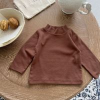 Simple Style Solid Color Cotton T-shirts & Blouses sku image 9