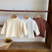 Einfacher Stil Einfarbig Baumwolle T.-shirts & Blusen main image 4