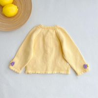 Fashion Bow Knot Button 100% Cotton Hoodies & Sweaters main image 2