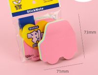 Cute Colorful Heart Multi-pattern Sticky Note Creative Student Stationary sku image 9