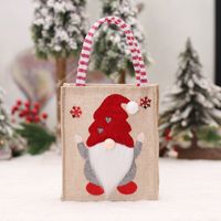 Christmas Cute Rudolf Linen Party Gift Wrapping Supplies sku image 1