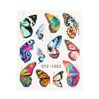 Fashion Flower Butterfly Paper Nail Decoration Accessories 1 Piece sku image 20