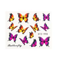 Fashion Flower Butterfly Paper Nail Decoration Accessories 1 Piece sku image 16