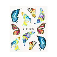 Fashion Flower Butterfly Paper Nail Decoration Accessories 1 Piece sku image 54