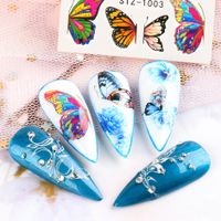 Fashion Flower Butterfly Paper Nail Decoration Accessories 1 Piece main image 3