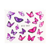 Fashion Flower Butterfly Paper Nail Decoration Accessories 1 Piece sku image 15